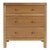 Spritely Home Accent Furniture Nora 25 in. W Rectangular Wood 3 Drawer Nightstand, Light Natural For Sale - Image 4 of 8