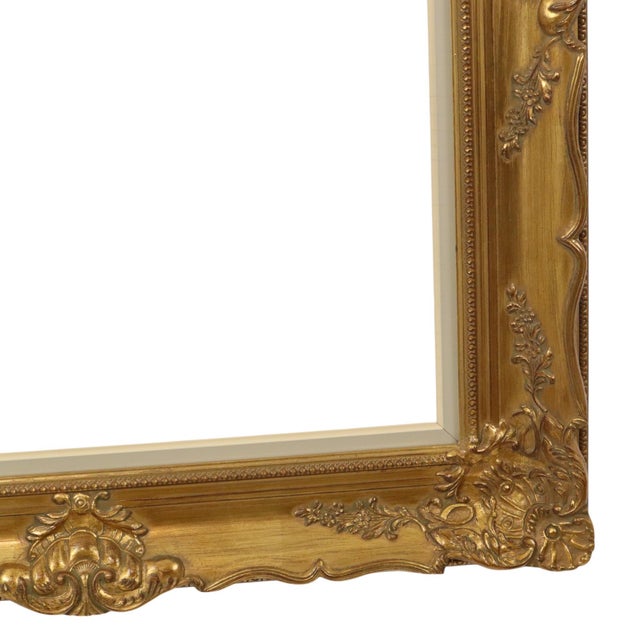 Wood Large Golden Baroque Frame For Sale - Image 7 of 17