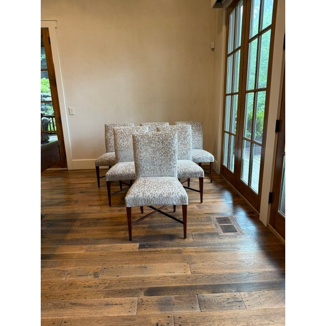 Contemporary Dining Chairs S/6 Attributed/Styled After Thomas Pheasant by Baker Furniture For Sale - Image 3 of 18