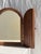 Mini Mirror with Rounded Oak Top, 1980s For Sale - Image 6 of 12