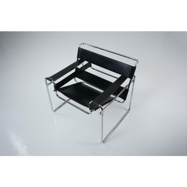 Vintage Wassily B3 Chairs by Marcel Breuer for Gavina, 1960s, Set of 2 For Sale - Image 15 of 18