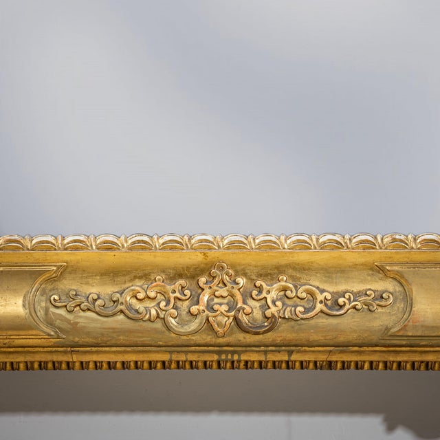 Large Florentine Baroque-Style Wall Mirror, Italy, 1800s For Sale - Image 5 of 8