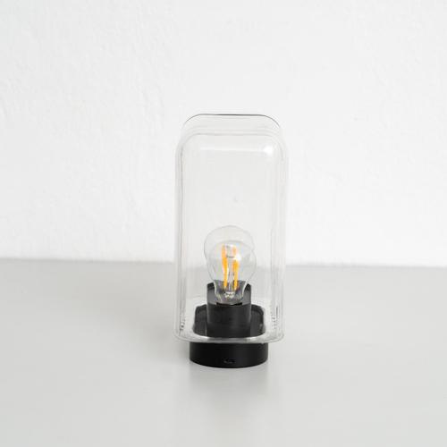 Glass & Aluminum Lari Mini Table Lamp by Angelo Mangiarotti, 2023 For Sale - Image 6 of 15