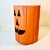 Pumpkin Vintage Americana Folk Art Boho Chic Wood Stump Jack-O-Lantern Low Stool - Halloween For Sale - Image 8 of 11