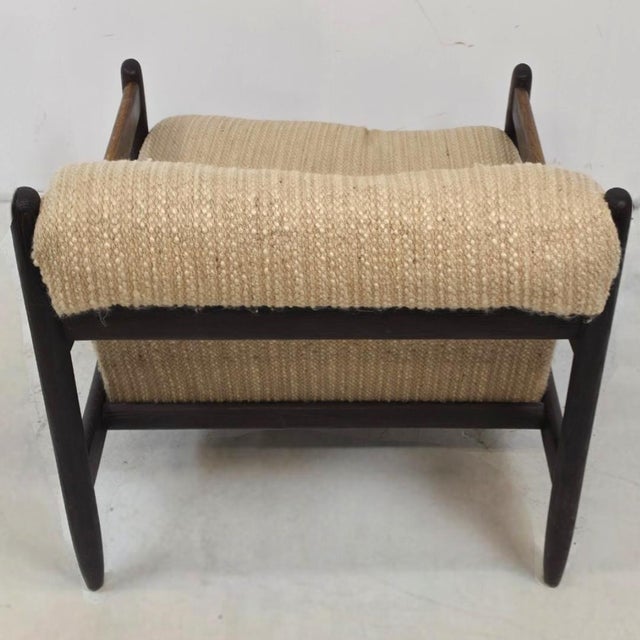 1960s Vintage Lounge Chair in Wool by Carl Straub, 1960s For Sale - Image 5 of 7