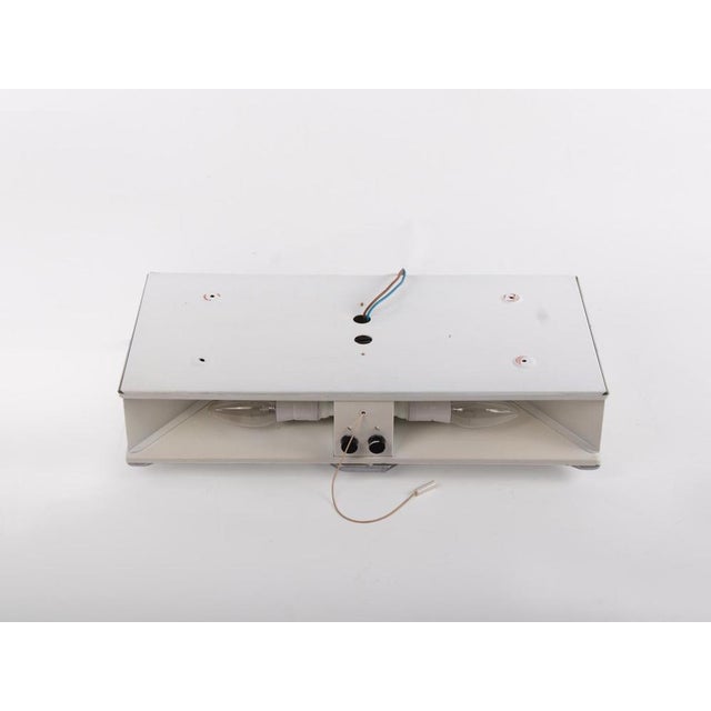 Metal Large Oyster Light Panel by Klaus Link for Staff, 1968 For Sale - Image 7 of 8