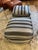 2020s Cube Shaped Striped Upholstered Poufs For Sale - Image 5 of 7