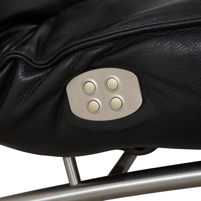 Black Jonas Lounger in Black Leather from Koinor For Sale - Image 8 of 16