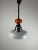Italian Extendable Hanging Lamp in Ceramic and Glass, 1970s For Sale - Image 3 of 11