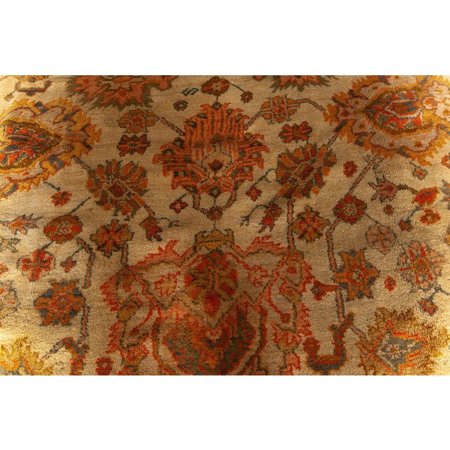 Oversized Antique Turkish Oushak Rug For Sale - Image 4 of 8