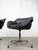 Black Vintage Italian Black Leatherette and Chrome Swivel Chair, 1970s For Sale - Image 8 of 18