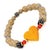 Glass Murano Glass Yellow Heart Gold Hematite Stone Beaded Bracelet For Sale - Image 7 of 10