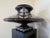 Art Deco Late 20th Century Mother of Pearl and Black Lacquer Decorative Vase For Sale - Image 3 of 9