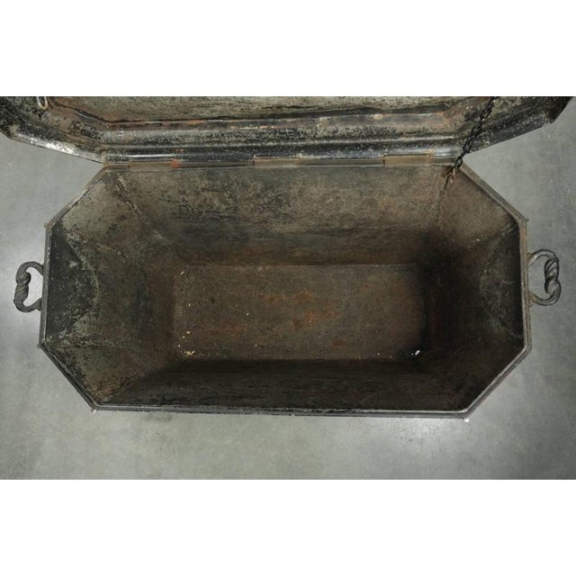 Black Antique 19th Century Chinoiserie Coal Bin For Sale - Image 8 of 16