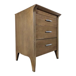 1960s 3 Drawer Nightstand by John Van Koert for Drexel Profile For Sale