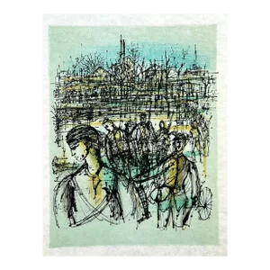 Jean Carzou Original Lithograph L’adieu Aux Armes 7 Mourlot 1964