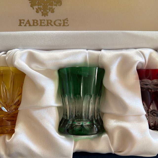 Fabergé 4-Piece Na Zdorovya Vodka Shot Glass Set For Sale - Image 4 of 7