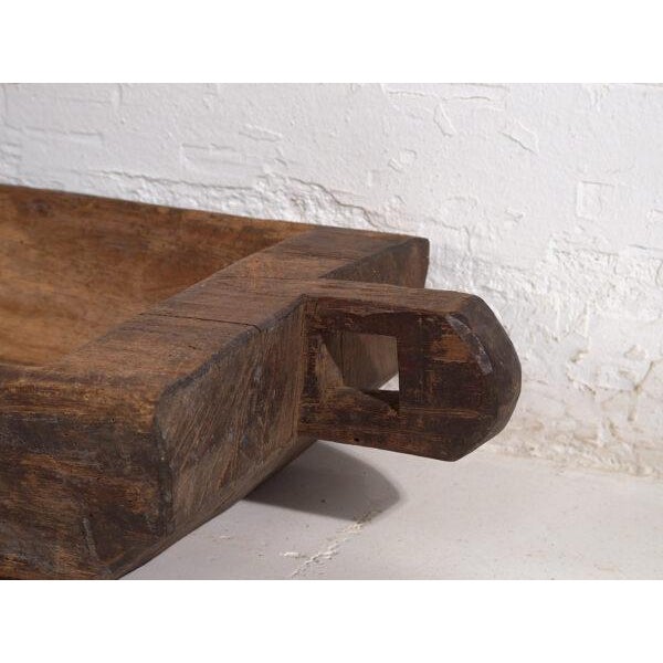 Antique Carved Wooden Trough For Sale - Image 4 of 7