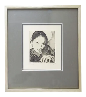 Self Portrait Etching Soomin Jung