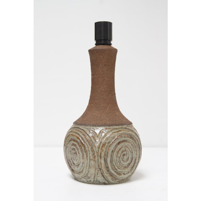 Danish Modern Ceramic Table Lamp by Børge Christoffersen for Chris Haslev, 1960s For Sale - Image 17 of 17