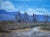 Valley Purple Mountains Contemporary Oil Painting For Sale