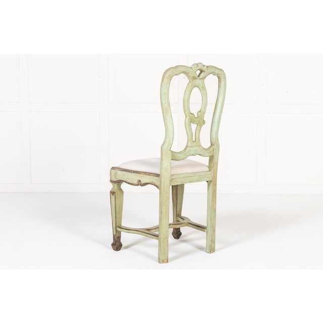 Antique Italian Painted Chairs, 1700s, Set of 10 For Sale - Image 11 of 13