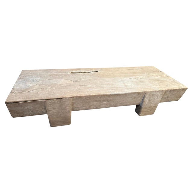 Andrianna Shamaris Century Old Teak Wood Coffee Table For Sale - Image 15 of 18