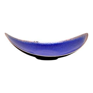 Enameled Copper Bowl Plate, Germany, 1960s. For Sale