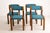 Blue Chairs by Ludvík Volák for Drevopodnik Holesov, 1960s, Set of 4 For Sale - Image 8 of 8