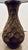 Stylish Arteriors Antique Copper Honeycomb Sola Table Lamp, chocolate brown fabric shade, showroom floor sample
