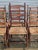 Set of 6 Antique New England Ladderback Style Dining Chairs With Rush Seats For Sale - Image 4 of 8