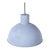 1970's Danish Domed Baby Blue Ceiling Pendant For Sale