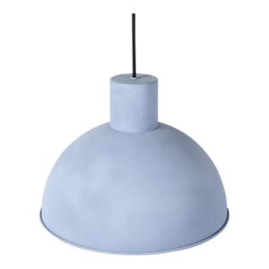 1970's Danish Domed Baby Blue Ceiling Pendant