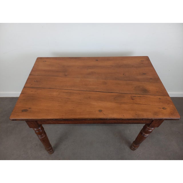 Walnut Bistro Table, 1920s For Sale - Image 14 of 18