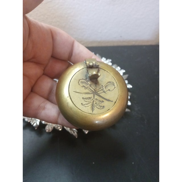 GORGEOUS Pair of Art Noveau France Solid Brass Snuff Holders This product is a beautiful pair of Art Nouveau snuff holders...