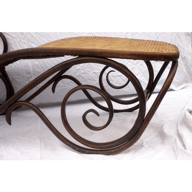 Bentwood Reclining Daybed from Gebrüder Thonet,1890s For Sale - Image 11 of 18