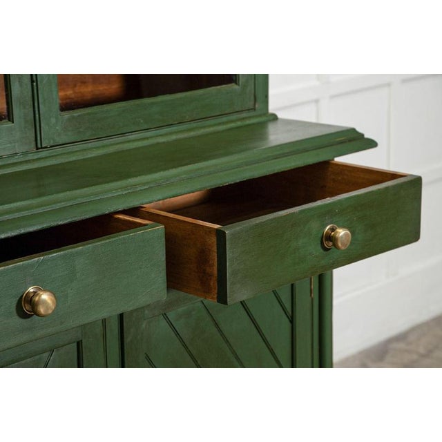 Antique English Painted Pine Glazed Dresser, 1870 For Sale - Image 16 of 18