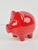 Red Vintage Red Ceramic Piggy Bank from Scheurich Keramik, 1970s For Sale - Image 8 of 10