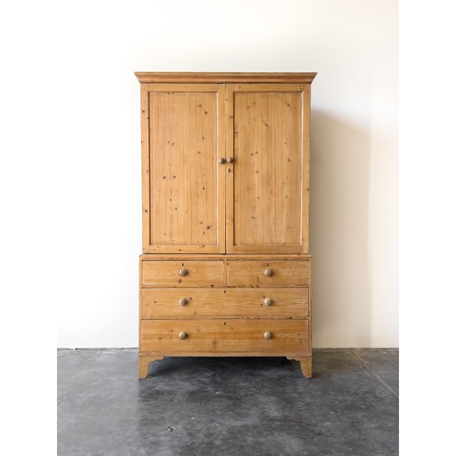 Antique Linen Press, Storage Cabinet With Drawers For Sale - Image 12 of 12