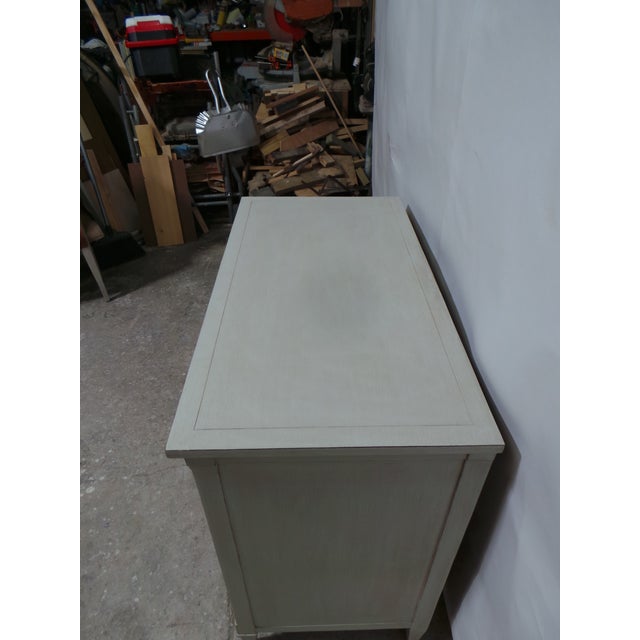 Gustavian Style Unique Deep 3 Drawer Chest of Drawers For Sale - Image 4 of 12