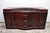 Vintage Chinese Chippendale Mahogany Serpentine Triple Dresser Credenza W Mirror For Sale - Image 11 of 11