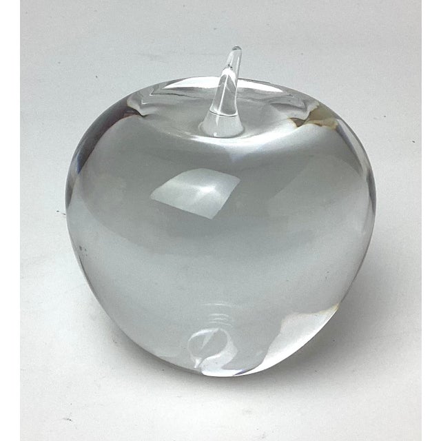 Vintage Tiffany & Co Glass Apple Paperweight This is a great example of this paperweight wonderful condition no chips no...