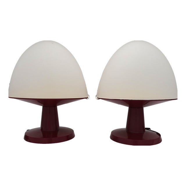Dolly Table or Bedside Lamps from Valenti Luce, Milan, 1980s, Set of 2 For Sale