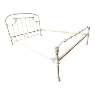 Antique Iron Full Size Bedframe For Sale