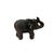 Brown Vintage Dark Brown Metal Elephant Trunk Up Accent Figure For Sale - Image 8 of 9