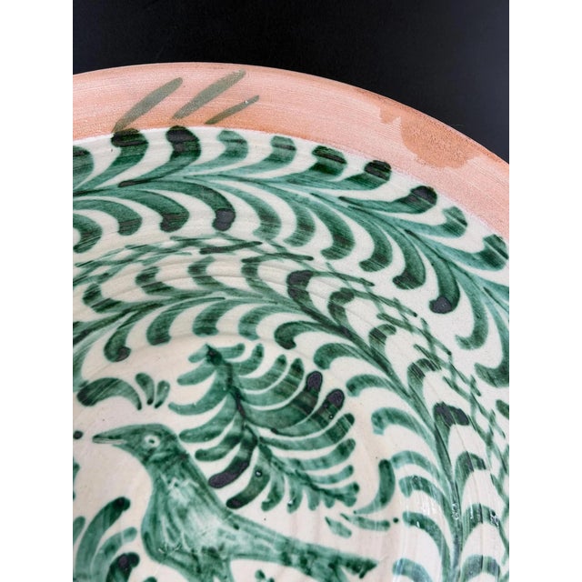 Large Spanish Fajalauza Ceramic Bowl from Lebrillo For Sale - Image 5 of 9