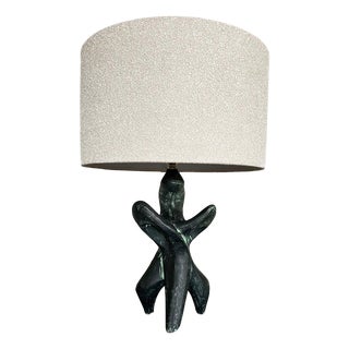 Handmade Sculptural Ceramic Table Lamp, 1970s For Sale