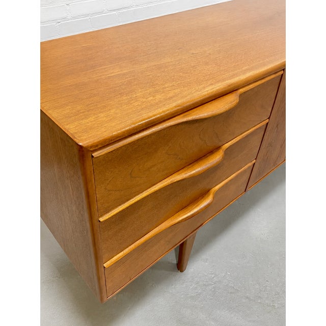 Brown Funky Sculptural Mid Century Modern Styled Credenza | Teak Media Stand | Handmade Sideboard For Sale - Image 8 of 13