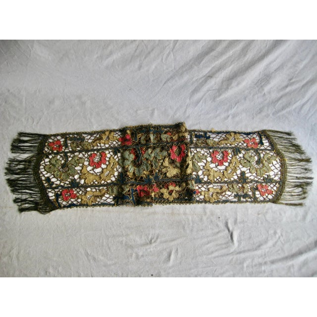 Truly a piece of art , this piece is entirely embroider , just like lace there is no a single place that is not work on ,...