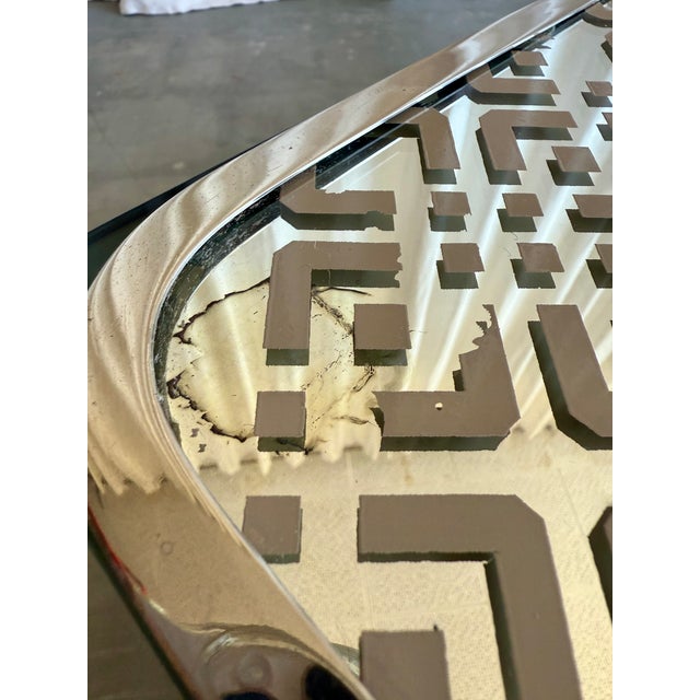 Mid-Century Modern Italian Chrome and Mirrored Glass Placemat Serving Trays by Tommaso Barbi, 1970s, Set of 4 For Sale - Image 14 of 18